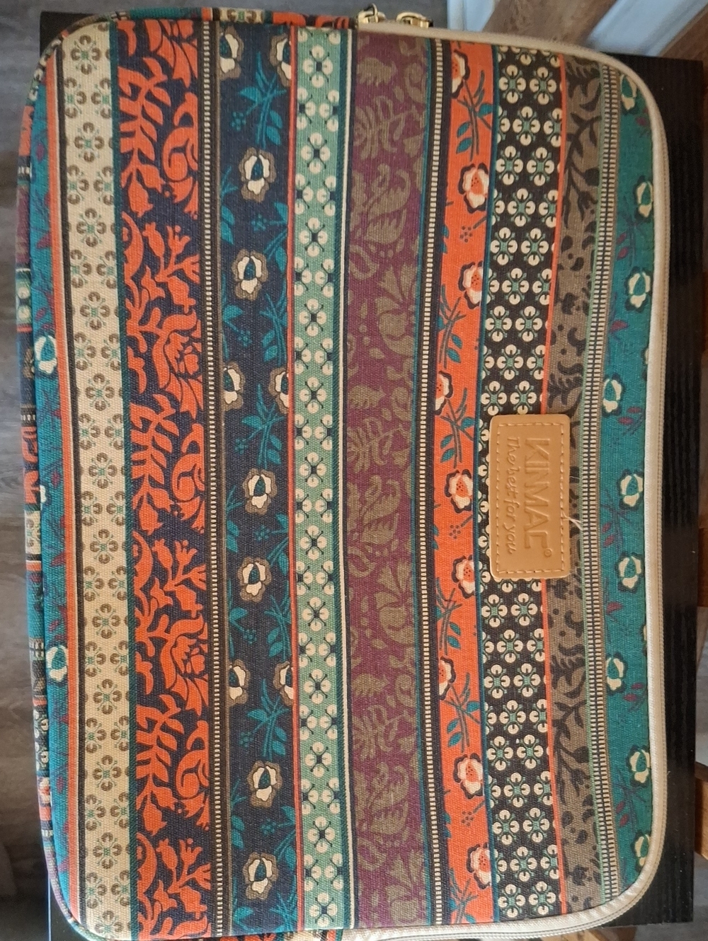 Multicolor Striped Laptop Case